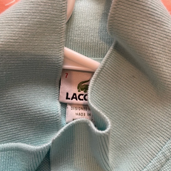 Lacoste Polo. Size 8. Turquoise - Picture 3 of 3
